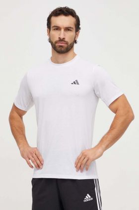 adidas Performance tricou de antrenament TR-ES culoarea alb, uni IC7423