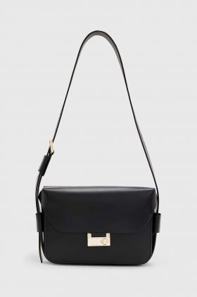 AllSaints geanta de piele Etienne culoarea negru