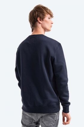 Alpha Industries bluză bărbați, culoarea bleumarin, uni 188307.07-navy