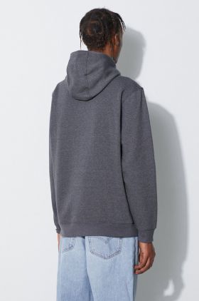 Columbia bluză EM2179 HOODIE bărbați, culoarea gri, cu glugă, uni EM2179-GREY