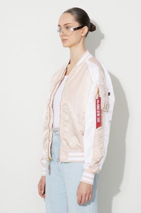 Alpha Industries geacă bomber MA-1 OS femei, culoarea roz, de tranziție 106001.640-pink