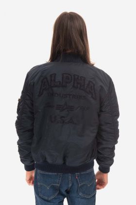 Alpha Industries geacă bomber MA-1 VF Authentic Overdyed bărbați, culoarea bleumarin, de tranziție 108130.07-navy