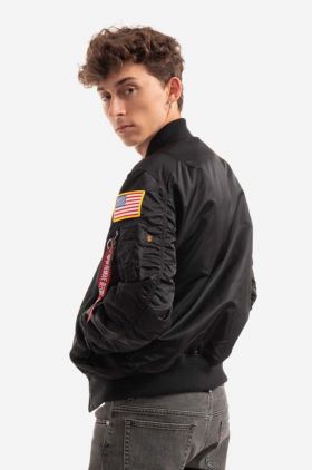 Alpha Industries geacă bomber MA-1 VF NASA bărbați, culoarea negru, de tranziție 166107.03-black