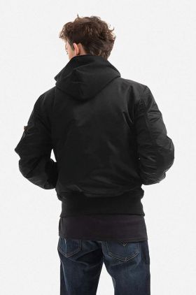 Alpha Industries geacă bomber MA-1 D-Tec SE bărbați, culoarea negru, de tranziție 133104.515-black