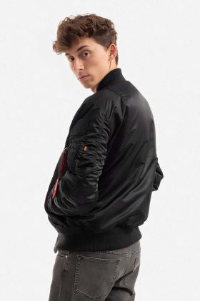 Alpha Industries geacă bomber MA-1 VF NASA bărbați, culoarea negru, de tranziție 166107.404-black