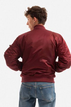 Alpha Industries geacă bomber ALPHA INDUSTRIES MA-1 VF bărbați, culoarea bordo, de tranziție 191118.184-maroon