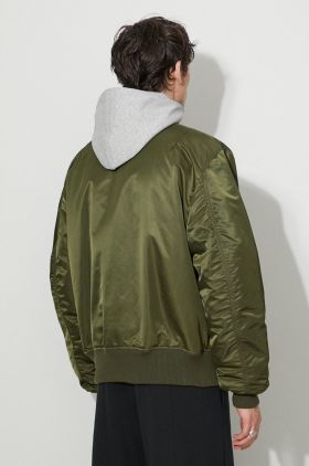 Alpha Industries geacă bomber MA-1 D-Tec bărbați, culoarea verde, de tranziție 183110.257-green