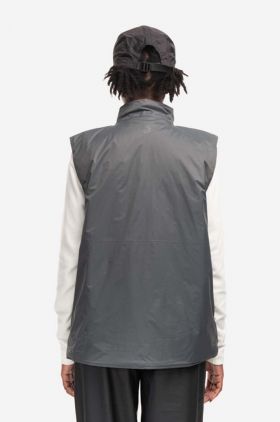 Rains vestă Padded Nylon Vest culoarea gri, de tranziție 15460.SLATE-SLATE