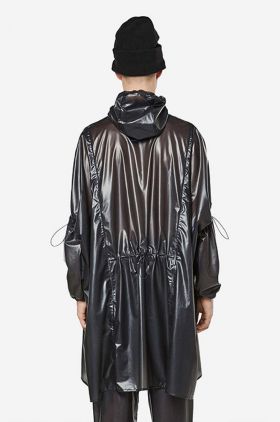 Rains geacă de ploaie Long Ultralight Anorak culoarea negru, de tranziție 18810.BLACK-BLACK