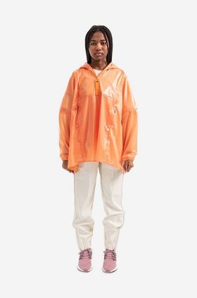 Rains geacă de ploaie Ultralight Anorak culoarea portocaliu, de tranziție, oversize 18760.ORANGE-ORANGE