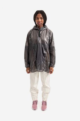 Rains geacă de ploaie Ultralight Anorak culoarea negru, de tranziție, oversize 18760.BLACK-BLACK