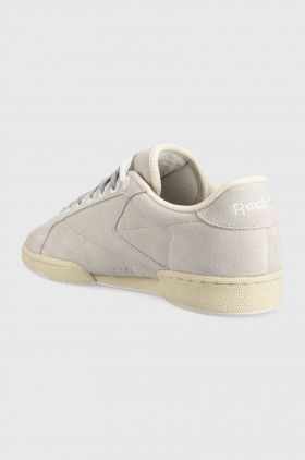 Reebok sneakers din piele întoarsă Club C Grounds culoarea gri HP6470-Grey