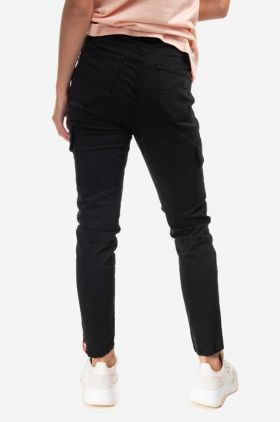 Alpha Industries pantaloni Agent X femei, culoarea negru 118011.03-black