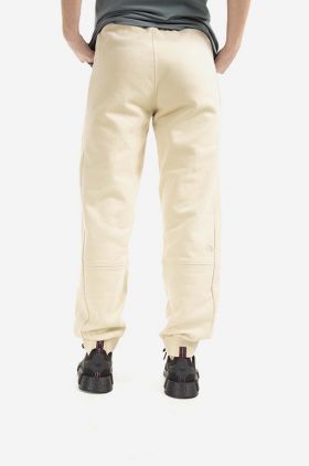 The North Face pantaloni de trening din bumbac Oversized Jogger culoarea bej, uni NF0A5IGE-3X4