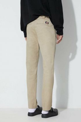 Dickies pantaloni bărbați, culoarea bej, mulata 872.KHK-KHAKI
