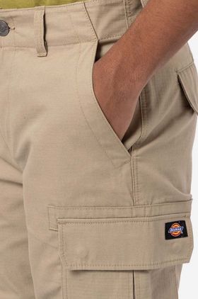 Dickies pantaloni de bumbac culoarea bej, drept DK0A4XDUKHK-BROWN