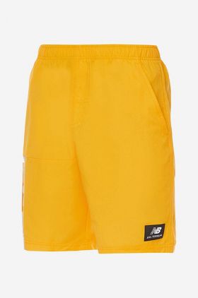 New Balance pantaloni scurți Szorty New Balance All Terrain Short MS21502SFR bărbați, culoarea galben MS21502SFR-SFR