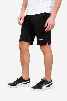 Alpha Industries pantaloni scurți Alpha Industries Big Letters Short 126344 03 bărbați, culoarea negru 126344.03-black