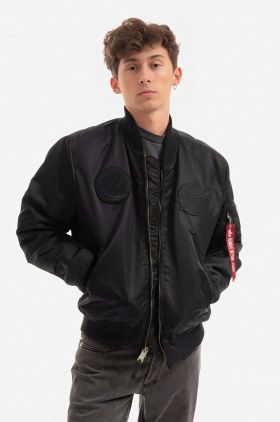 Alpha Industries geacă bomber MA-1 VF NASA bărbați, culoarea negru, de tranziție 166107.404-black