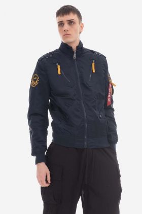 Alpha Industries geacă Falcon II 156109 07 bărbați, culoarea bleumarin, de tranziție 156109.07-navy