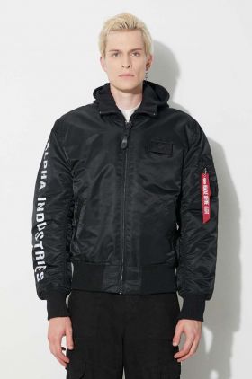 Alpha Industries geacă MA-1 D-Tec SE bărbați, culoarea negru, de tranziție 133104.285-black