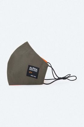 Alpha Industries mască de protecție reutilizabilă Label Face Mask 128941.11-green