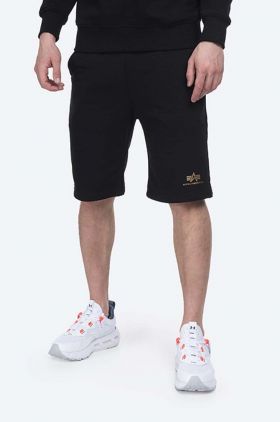 Alpha Industries pantaloni scurți Basic bărbați, culoarea negru 116363FP.583-black