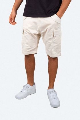 Alpha Industries pantaloni scurți bărbați, culoarea bej 116211.578-cream