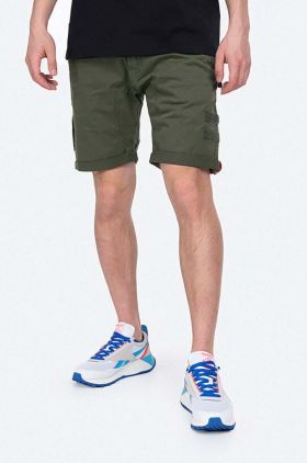 Alpha Industries pantaloni scurți din bumbac culoarea verde 116212.142-OLIWKOWY