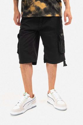 Alpha Industries pantaloni scurți din bumbac Jet Short culoarea negru 191200.03-black