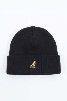 Kangol căciulă Pull-On BIO LIME culoarea negru, din tricot gros 2978BC-BIOLIME