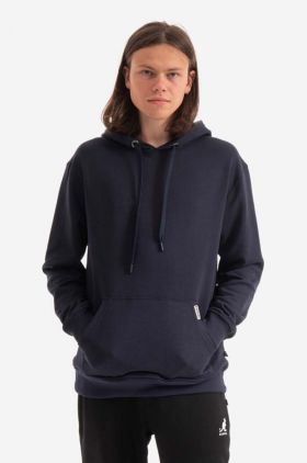 Kangol hanorac de bumbac bărbați, culoarea bleumarin, cu glugă, uni KLHB005-DEEPSPRING