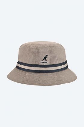 Kangol pălărie din bumbac Stripe Lahinch culoarea bleumarin, bumbac K4012SP.GREY-GREY