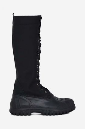 Rains cizme x Diemme Anatra Alto High Boot femei, culoarea negru, cu toc plat 2058.BLACK-BLACK