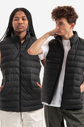 Rains vestă Trekker Vest culoarea negru, de tranziție 15200.BLACK-BLACK