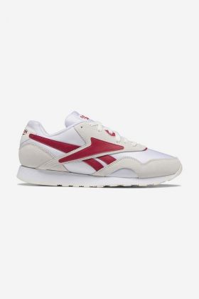 Reebok Classic sneakers Nylon Plus culoarea alb, GY9882 GY9882-white