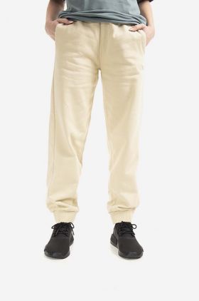 The North Face pantaloni de trening din bumbac Oversized Jogger culoarea bej, uni NF0A5IGE-3X4