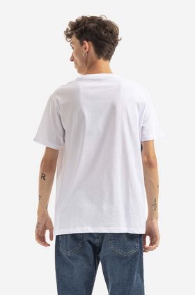 Alpha Industries tricou din bumbac Basic T Kryptonite culoarea alb, cu imprimeu 116521.09-white