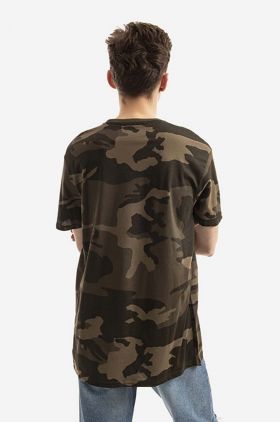 Alpha Industries tricou din bumbac bărbați, culoarea verde, cu model 188505C.239-green