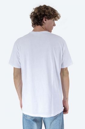 Napapijri tricou din bumbac culoarea alb, cu model NA4FRC.02S-02S