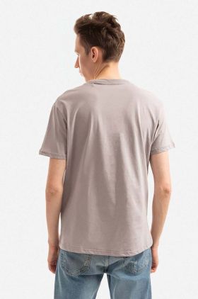 Alpha Industries tricou din bumbac culoarea gri, uni 118529.643-grey