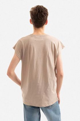 Alpha Industries tricou din bumbac culoarea bej, uni 118530.627-cream