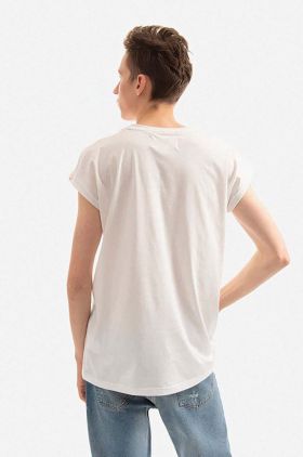 Alpha Industries tricou din bumbac culoarea alb, uni 118531.626-white