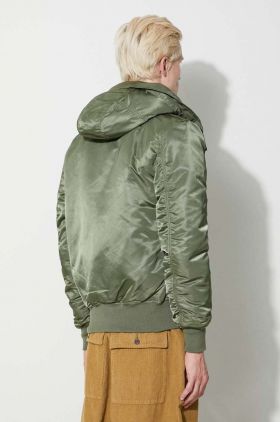 Alpha Industries geacă MA-1 Hooded bărbați, culoarea verde, de iarnă 158104.01