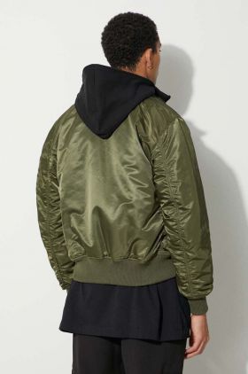 Alpha Industries geacă MA-1 D-Tec bărbați, culoarea verde, de iarnă 183110.481