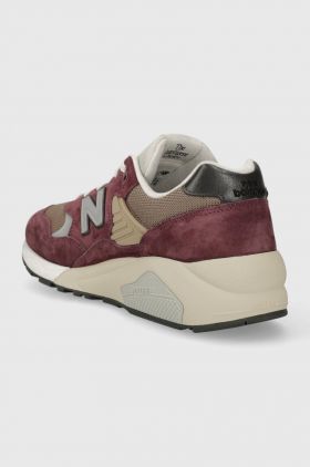 New Balance sneakers 580 culoarea bordo