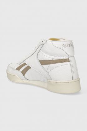 Reebok sneakers din piele Club C Form Hi culoarea alb