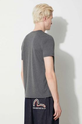 Alpha Industries tricou Basic T Small Logo bărbați, culoarea gri, melanj 188505.315