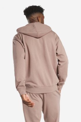 Reebok Classic hanorac de bumbac SV Hoodie bărbați, culoarea bej, cu glugă, uni HS7151-beige