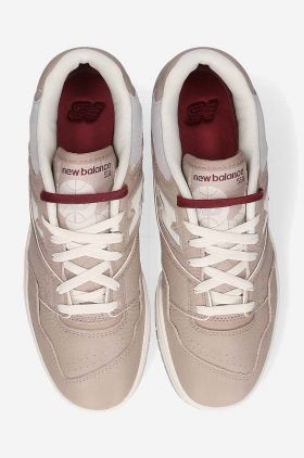 New Balance sneakers din piele BB550LY1 culoarea bej BB550LY1-beige